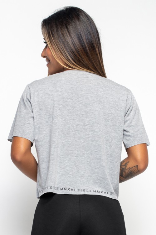 Blusa Cropped mescla médio MMXVI