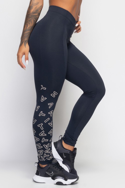 Calça Legging Preta Raízes