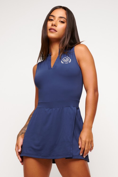 Vestido Azul Marinho Racquet