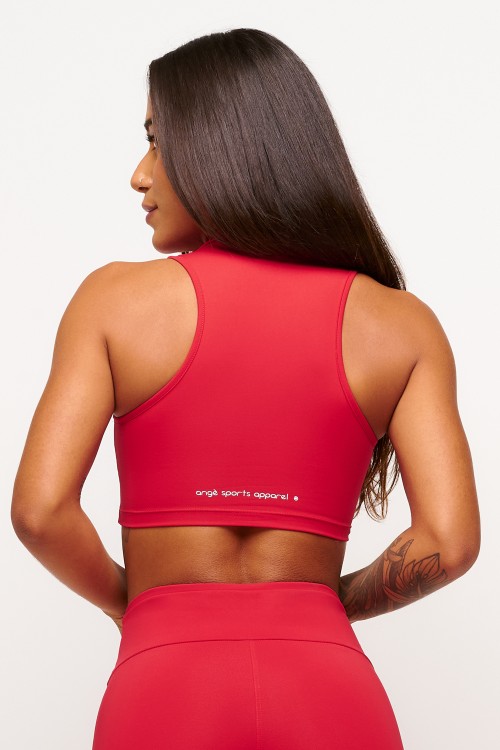 Top Vermelho Polo