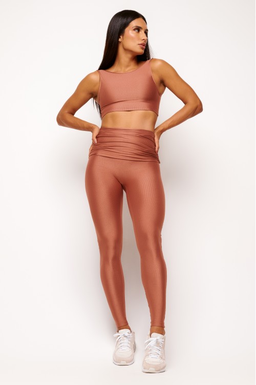 Calça Legging Bronze Cós Ajustável Essence
