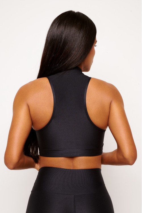 Top Black com Zíper Essence