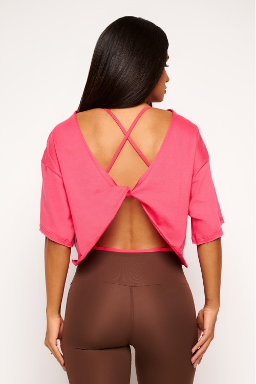 Blusa Goiaba de Algodão Twist Motion