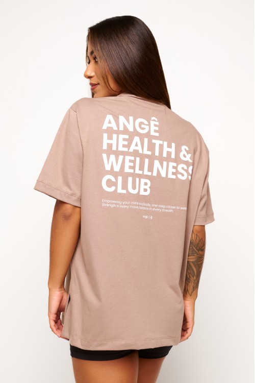 Blusa Nude de Algodão Health & Wellness