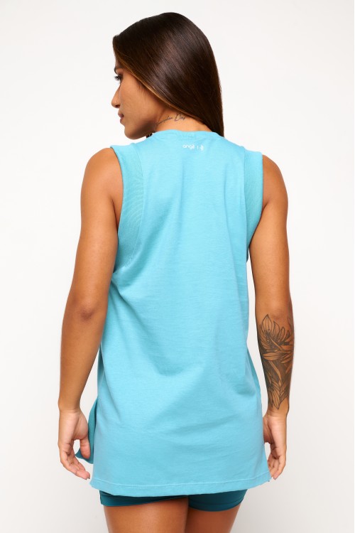 Regata Azul de Algodão Summit