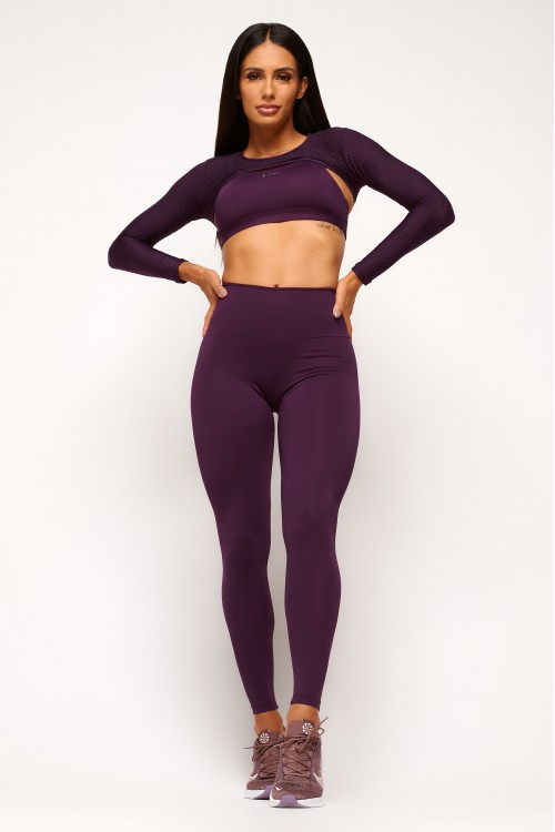 Calça Legging Tech-Run Uva E-Run