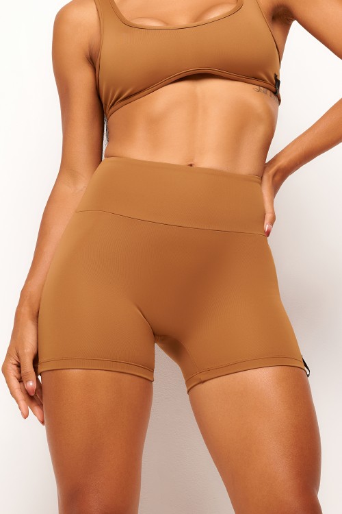 Short Avelã High-Waisted