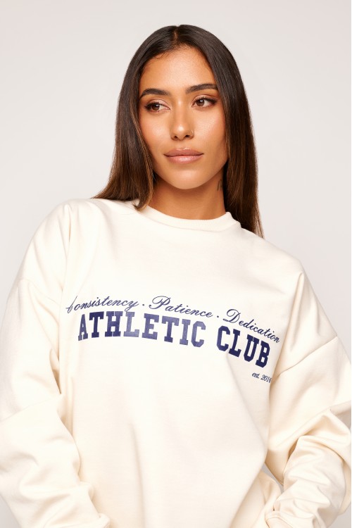 Casaco de Moletom Off White Dedication