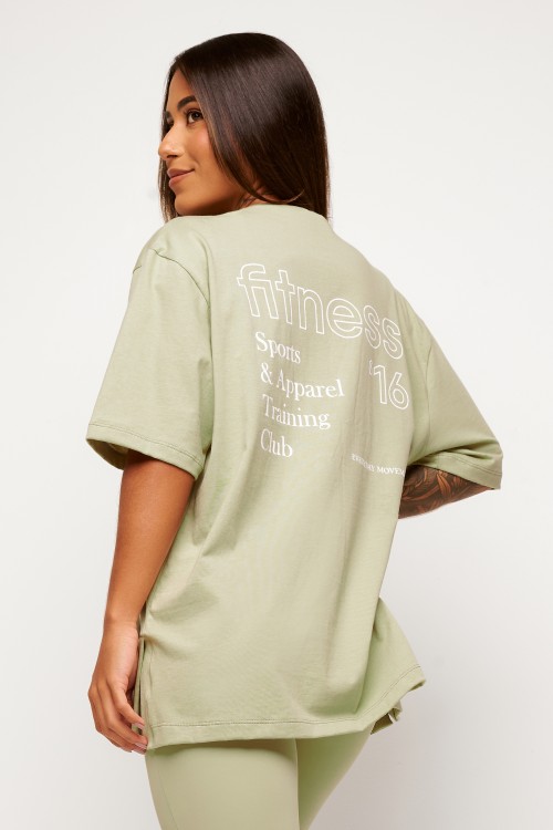 Blusa Pistache de Algodão Fitness 16