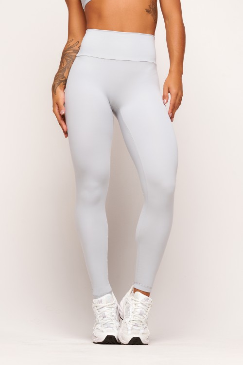Calça Legging Cinza sem costura frontal