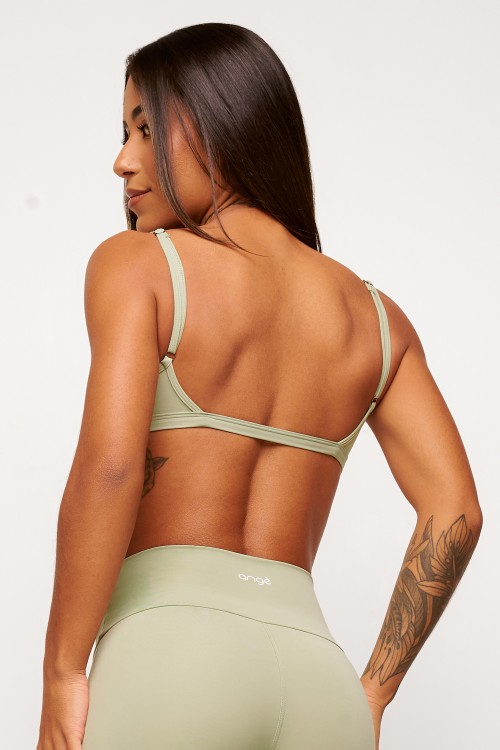 Top Pistache Básico Slim