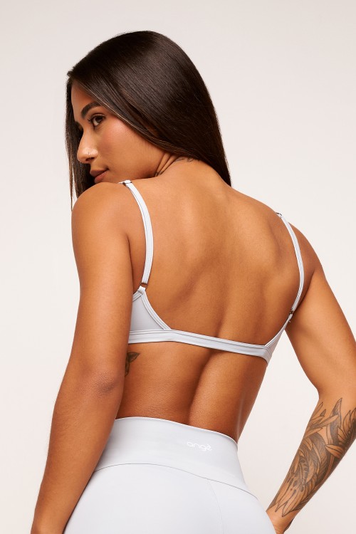 Top Cinza Básico Slim