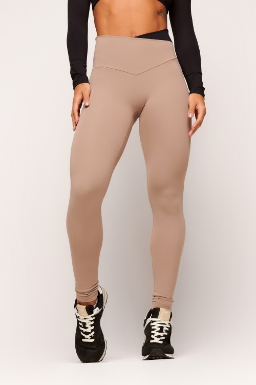 Calça Legging Marrom Rise