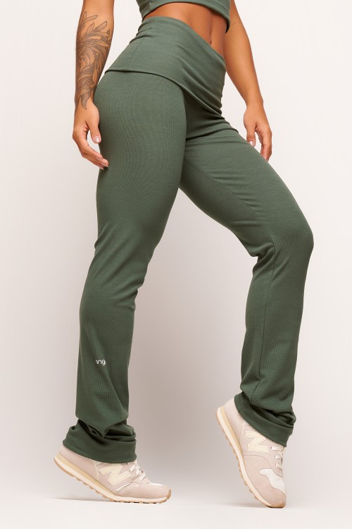 Calça Verde Canelada JetSet