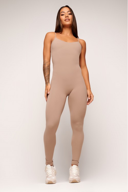 Macacão Marrom Levanta Bumbum Fitspo