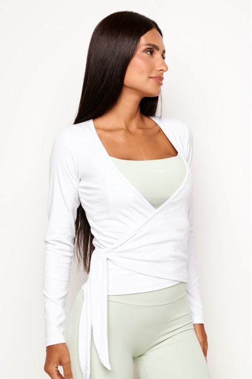 Cardigã Branco CozyFlow