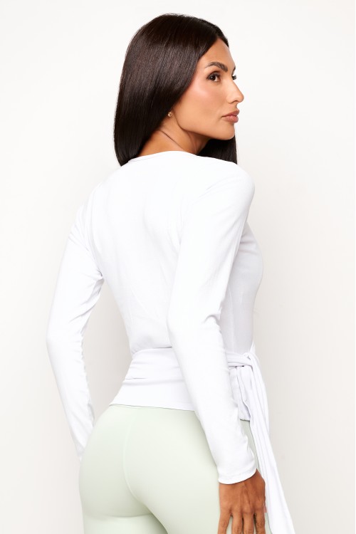 Cardigã Branco CozyFlow